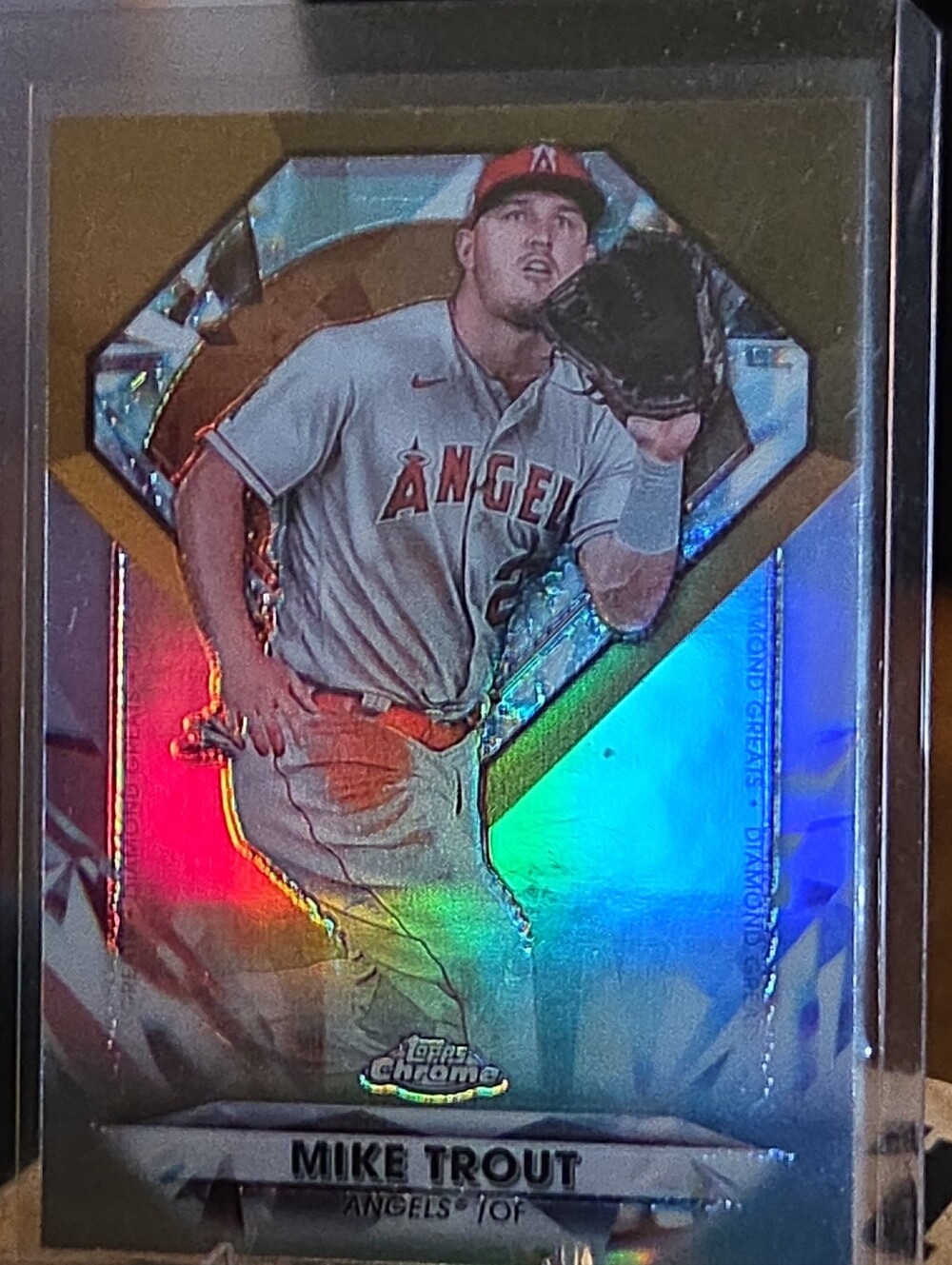 Topps Chrome Baseball Card - Red, Gold, Blue